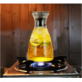 heat resistant hand blown glass filter pitcher